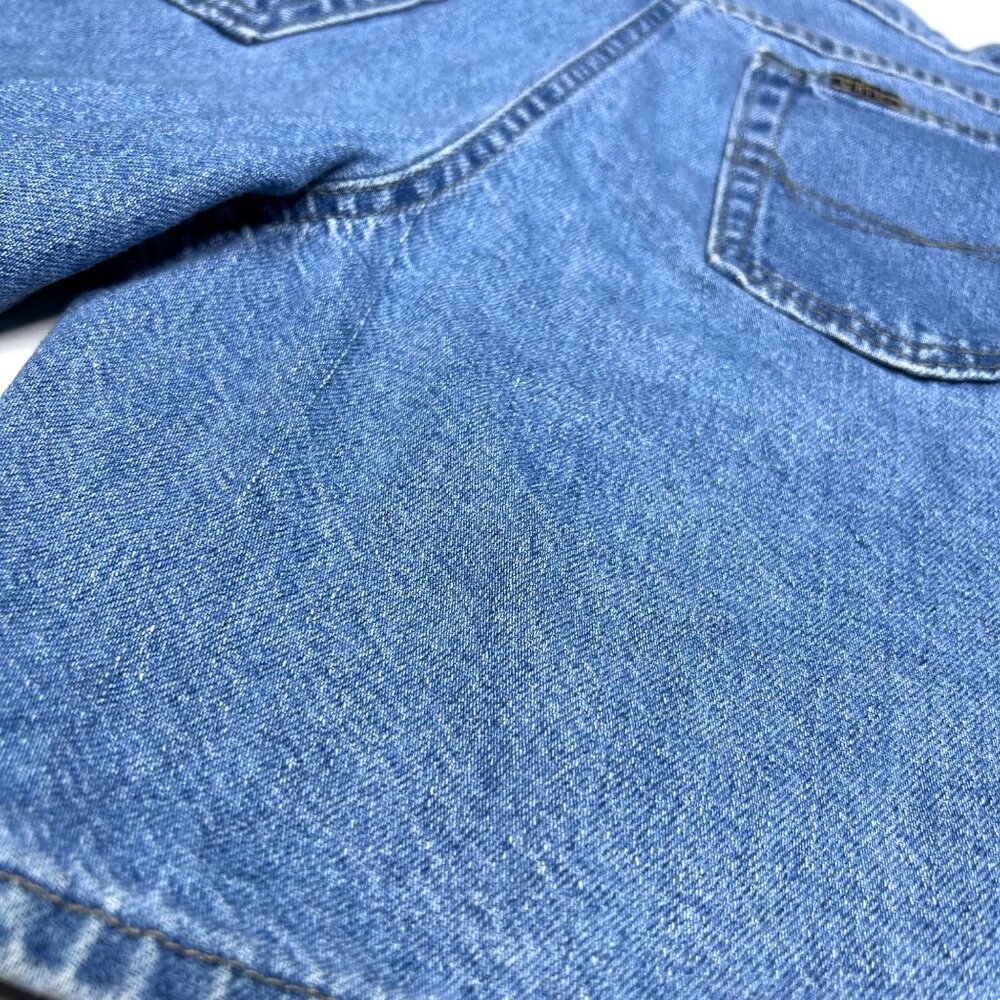 Vintage Chic Blue Jean Shorts Size 10 Average High Rise - Picture 9 of 15